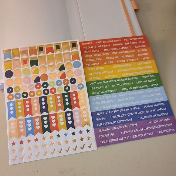 NWOT clever fox gratitude motivational uplifting blank journal book b - Picture 5 of 6